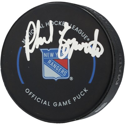 Phil Esposito New York Rangers Autographed Fanatics Authentic Official Game Puck