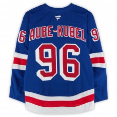 Nicolas Aube-Kubel New York Rangers Fanatics Authentic Game-Used #96 Blue Set 3 Jersey from the 2024-25 NHL Season Nicolas Aube-Kubel New York Rangers Fanatics Authentic Game-Used #96 Blue Set 3 Jersey from the 2024-25 NHL Season