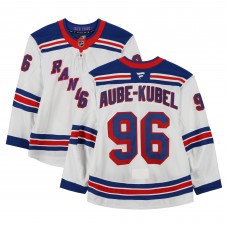 Nicolas Aube-Kubel New York Rangers Fanatics Authentic Game-Used #96 White Set 3 Jersey from the 2024-25 NHL Season Nicolas Aube-Kubel New York Rangers Fanatics Authentic Game-Used #96 White Set 3 Jersey from the 2024-25 NHL Season