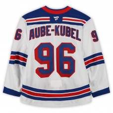 Nicolas Aube-Kubel New York Rangers Fanatics Authentic Game-Used #96 White Set 3 Jersey from the 2024-25 NHL Season Nicolas Aube-Kubel New York Rangers Fanatics Authentic Game-Used #96 White Set 3 Jersey from the 2024-25 NHL Season