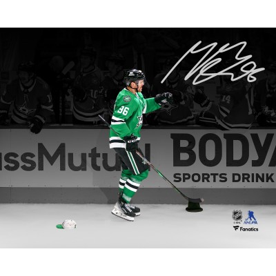 Mikko Rantanen Dallas Stars Autographed Fanatics Authentic 8 x 10 2025 Stanley Cup Playoffs First Round Game 7 Hat Trick Celebration Photograph