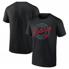 Carolina Hurricanes Black Colorblock Puck T-Shirt Carolina Hurricanes Black Colorblock Puck T-Shirt