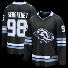 Джерси Utah Mammoth Mikhail Sergachev Fanatics Black Home Breakaway