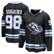 Джерси Utah Mammoth Mikhail Sergachev Fanatics Black Home Breakaway