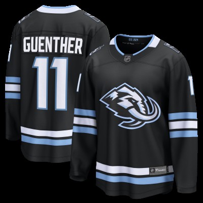 Джерси Utah Mammoth Dylan Guenther Fanatics Black Home Breakaway