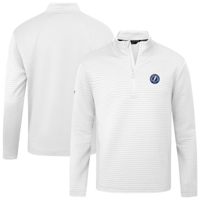 Tampa Bay Lightning Levelwear White Tailgate Quarter-Zip Pullover