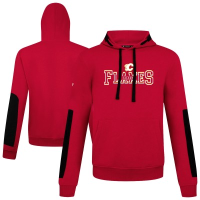 Calgary Flames Levelwear Red Bombay Journey Pullover Hoodie
