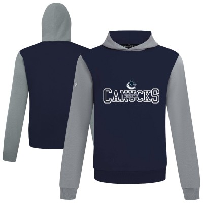 Vancouver Canucks Levelwear Navy/Gray Ultimate Journey Pullover Hoodie