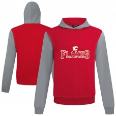 Calgary Flames Levelwear Red/Gray Ultimate Journey Pullover Hoodie