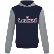 Montreal Canadiens Levelwear Navy/Gray Ultimate Journey Pullover Hoodie