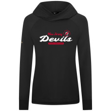 Женская толстовка New Jersey Devils Levelwear Black Slender Monument Raglan