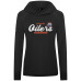 Женская толстовка Edmonton Oilers Levelwear Black Slender Monument Raglan