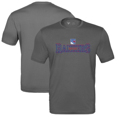 New York Rangers Levelwear Charcoal Anthem Journey Performance T-Shirt