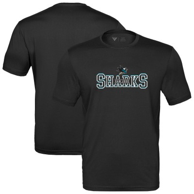 Футболка San Jose Sharks Levelwear Black Anthem Journey Performance