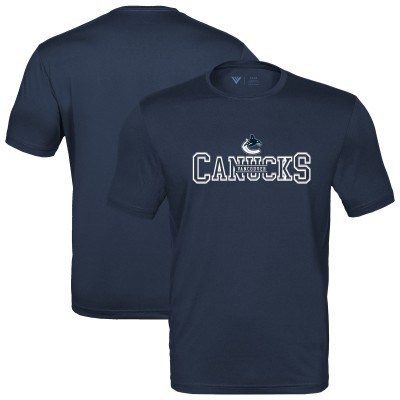 Vancouver Canucks Levelwear Navy Anthem Journey Performance T-Shirt