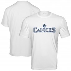 Vancouver Canucks Levelwear White Anthem Journey Performance T-Shirt