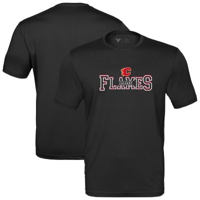 Calgary Flames Levelwear Black Anthem Journey Performance T-Shirt