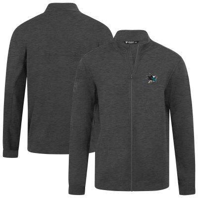 San Jose Sharks Levelwear Gray Alec Full-Zip Jacket