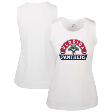 Женская Florida Panthers Levelwear White Macy Banner Arch Tank Top Женская Florida Panthers Levelwear White Macy Banner Arch Tank Top