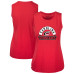 Женская Carolina Hurricanes Levelwear Red Macy Banner Arch Tank Top