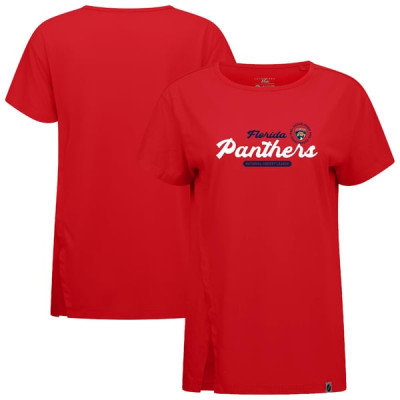 Женская футболка Florida Panthers Levelwear Red Influx Monument