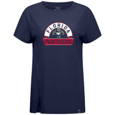 Женская футболка Florida Panthers Levelwear Navy Influx Banner Arch