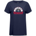 Женская футболка Florida Panthers Levelwear Navy Influx Banner Arch