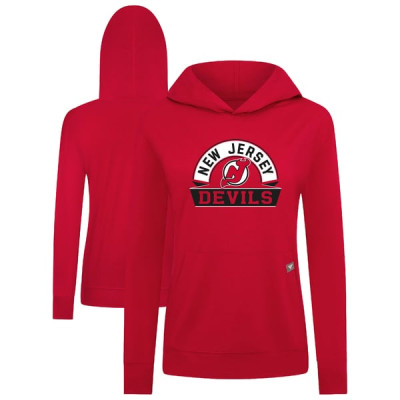 Женская толстовка New Jersey Devils Levelwear Red Relay Banner Arch