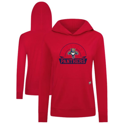 Женская толстовка Florida Panthers Levelwear Red Relay Banner Arch