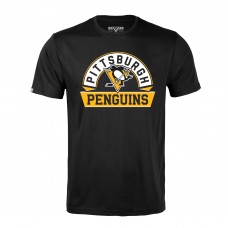 Pittsburgh Penguins Levelwear Black Richmond Banner Arch T-Shirt Pittsburgh Penguins Levelwear Black Richmond Banner Arch T-Shirt