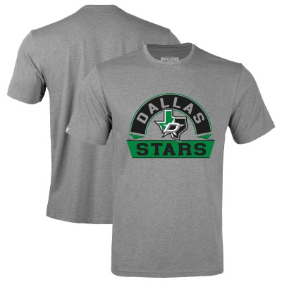 Dallas Stars Levelwear Gray Richmond Banner Arch T-Shirt