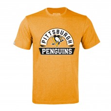 Pittsburgh Penguins Levelwear Gold Richmond Banner Arch T-Shirt Pittsburgh Penguins Levelwear Gold Richmond Banner Arch T-Shirt