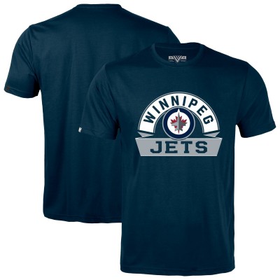 Футболка Winnipeg Jets Levelwear Navy Richmond Banner Arch