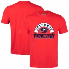 Columbus Blue Jackets Levelwear Red Richmond Banner Arch T-Shirt