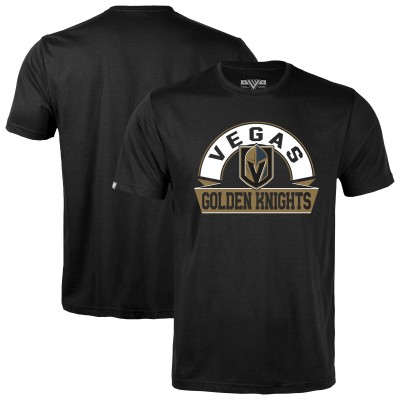 Футболка Vegas Golden Knights Levelwear Black Richmond Banner Arch