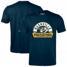 Nashville Predators Levelwear Navy Richmond Banner Arch T-Shirt