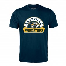 Nashville Predators Levelwear Navy Richmond Banner Arch T-Shirt