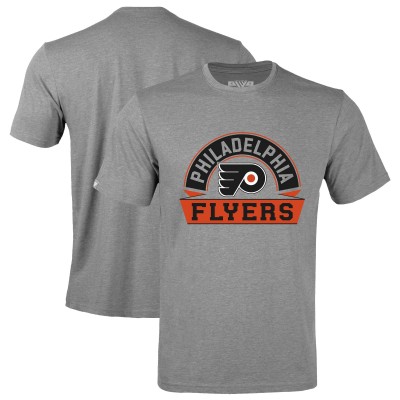 Футболка Philadelphia Flyers Levelwear Gray Richmond Banner Arch