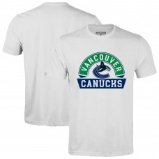 Vancouver Canucks Levelwear White Richmond Banner Arch T-Shirt