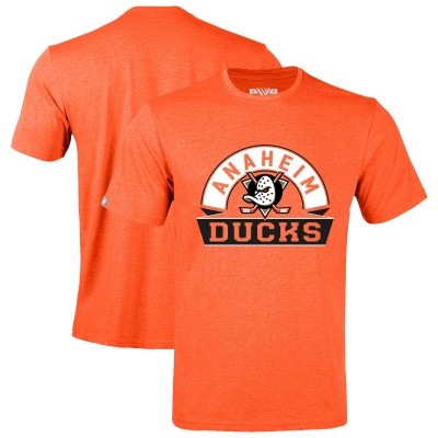 Футболка Anaheim Ducks Levelwear Heather Orange Richmond Banner Arch