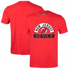 Футболка New Jersey Devils Levelwear Red Richmond Banner Arch