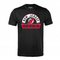 Футболка New Jersey Devils Levelwear Black Richmond Banner Arch