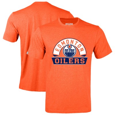 Футболка Edmonton Oilers Levelwear Heather Orange Richmond Banner Arch