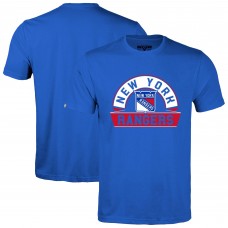New York Rangers Levelwear Royal Richmond Banner Arch T-Shirt New York Rangers Levelwear Royal Richmond Banner Arch T-Shirt