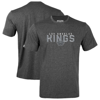 Los Angeles Kings Levelwear Athletic Heather Gray Richmond Carve T-Shirt