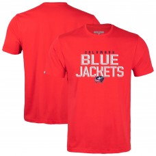 Columbus Blue Jackets Levelwear Red Richmond Carve T-Shirt Columbus Blue Jackets Levelwear Red Richmond Carve T-Shirt
