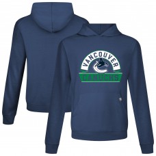 Vancouver Canucks Levelwear Navy Relay Banner Arch Pullover Hoodie