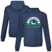 Vancouver Canucks Levelwear Navy Relay Banner Arch Pullover Hoodie