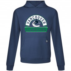 Vancouver Canucks Levelwear Navy Relay Banner Arch Pullover Hoodie