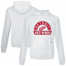 Detroit Red Wings Levelwear White Relay Banner Arch Pullover Hoodie
